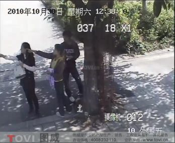 D1效果-广州大学城室外通道安保视频监控录像演示