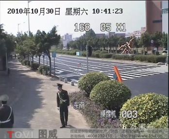 D1效果-室外通道安保视频监控录像演示