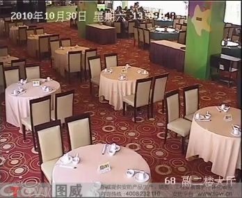D1效果-某餐厅大厅视频监控录像演示